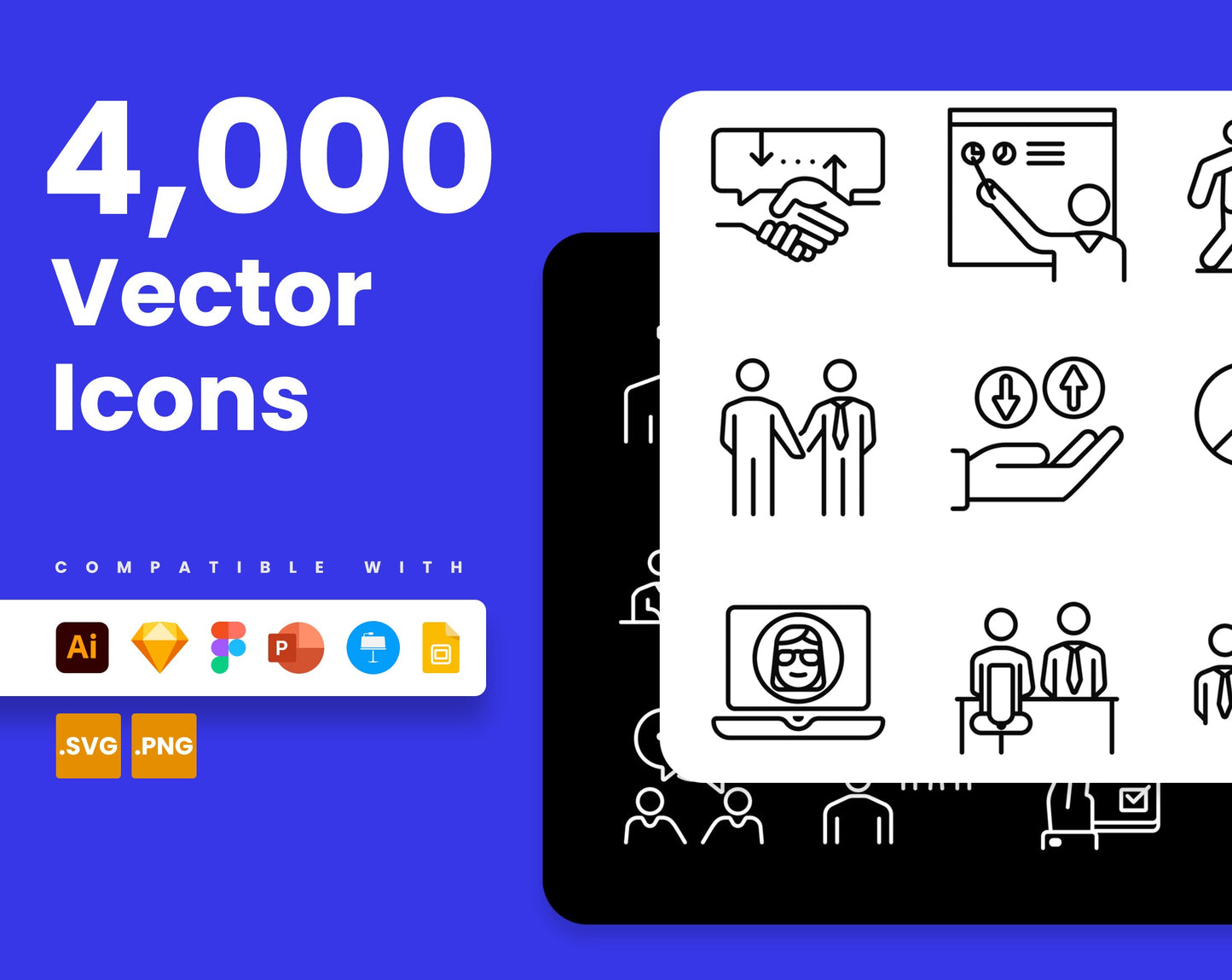 Pack de 4,000 Iconos Vectoriales: Más de 64 Categorías